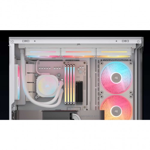 Купить корпус Corsair 3500X LX-R RGB iCUE LINK - Midi-Tower с ARGB, 3 вентилятора, USB 3.2, белый, для E-ATX, ATX, mATX, mITX