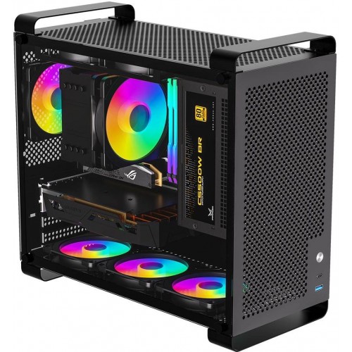 Корпус для ПК Accord ACC-GCUB4 черный mATX с USB 3.0 и 3.1, 92мм вентилятором и аудиоразъемом