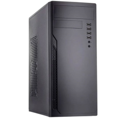 Корпус без блока питания/ Case Foxline FL-301, ATX, 4xUSB2.0, HDA, w/o FAN, w/o PSU, no PowerCord , w/DVD-RW installed
