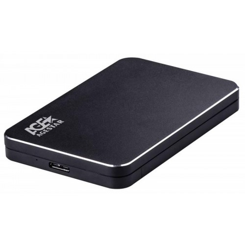 Внешний корпус для HDD AgeStar 3UB2A18 SATA USB 3.0, алюминиевый, черный, 2.5 дюйма - идеальное решение для хранения данных