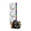Система жидкостного охлаждения/ Water Cooling System Thermalright Levita Vision 360 (360mm, LED, White, ARGB/ Fans: 3x120mm, 68.9CFM, 28.2dBA, 2000RPM/ Pump height 98mm, 3000RPM, Rad thickness 27mm/ S: 1700, 1200, 1851, 115X, 2011, 2066, AM5, AM4)