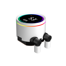 Система охлаждения/ Water Cooling System PCCooler DA360 Pro ARGB Digital WH (300W, 360mm, LED temp., White, ARGB/ Fans: 3x120mm, 75.8CFM, 33.7dBA, 2200RPM/ Pump height 57mm, 28dBA, 3000RPM, Rad thickness 27mm/ S: 1851, 1700, 1200, 20XX, 115X, AM5, AM4)