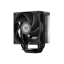 Кулер для процессора/ CPU Cooler PCCooler RT500 Digital BK (240W, 4-pin PWM, LED temp., 152mm, Al/Cu, 5x6mm, 1x120mm, 73.32CFM, 34.9dBA, 2200RPM, S: 1851/1700/1200/115X, AM5/AM4, black)