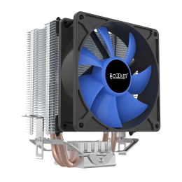 Кулер для процессора/ CPU Cooler PCCooler S93 V2 (100W, 3-pin, 125mm, Al/Cu, 2x6mm, 1x92mm, 48CFM, 22dBA, 2200RPM, S: 1700/1200/115X, AM5/AM4, silver, black)