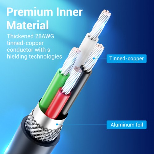 Внешняя звуковая карта Vention USB c регулятором громкости Черная Vention