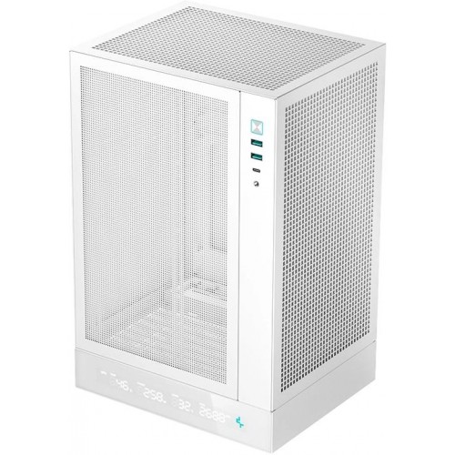 Корпус Deepcool CH170 DIGITAL белый mATX с вентиляцией 1x120mm и портами USB 2.0/3.0 для надежной сборки ПК