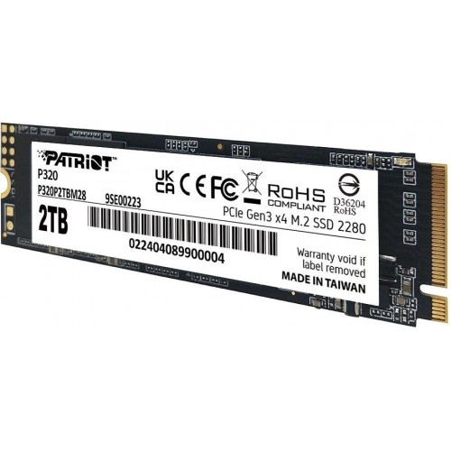 Твердотельный накопитель Patriot P320 2TB M.2 2280 PCIe 3.0 x4 - Высокоскоростное хранилище для вашего ПК