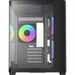 Корпус ПК без блока питания/ Case Ocypus Iota C50 Curve BK ARGB, Mini-Tower, TG, 3x120mm ARGB, 2xUSB-A 3.0 + 1xUSB-C, mATX, mITX Black