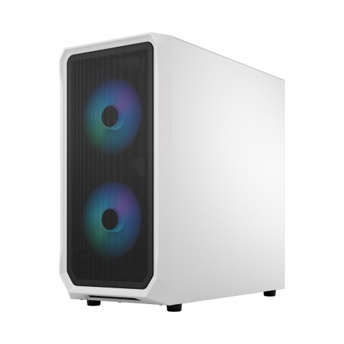 Корпус ПК Fractal Design Focus 2 RGB White - Midi-Tower без блока питания для ATX, mATX, mITX с 2x140mm RGB вентиляторами и 2xUSB-A 3.2