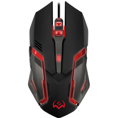 Игровая мышь SVEN RX-G740 USB (5+1кл. бесш. кл. 800-2400DPI, SoftTouch, подсветка) Sven