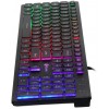 Клавиатура Оклик 550ML черная USB Slim с мультимедиа и LED подсветкой - 1.5м кабель (1061617)