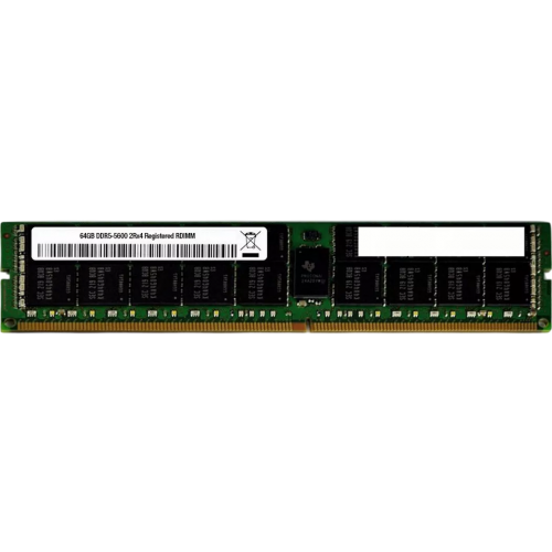 Оперативная память/ 64GB RDIMM, 5600MT/s, Dual Rank