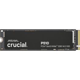 Твердотельный накопитель/ Crucial SSD P510, 2000GB, M.2(22x80mm), NVMe, PCIe 5.0 x4, TLC, R/W 10000/8700MB/s, IOPs н.д./н.д., TBW 1200, DWPD 0.5 (12 мес.)