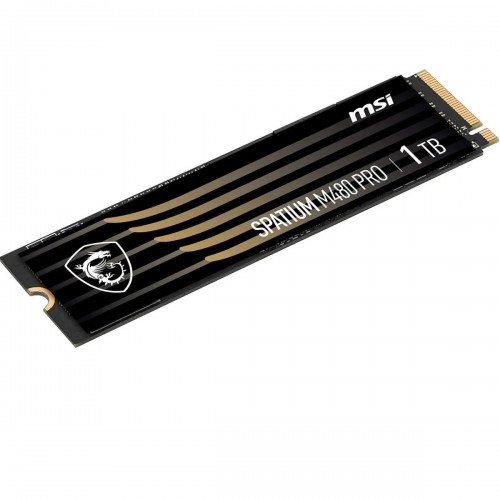 MSI SSD SPATIUM M480 Pro, 1000GB, M.2(22x80mm), NVMe, PCIe 4.0 x4, 3D TLC, R/W 7400/6000, IOPs 750 000/1 000 000, DRAM buffer 1024MB, TBW 700, DWPD 0.38 (5 лет) MSI