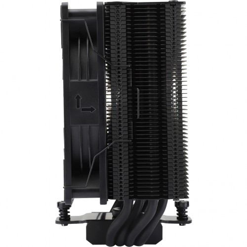 Кулер для процессора/ CPU Cooler Thermalright Assassin Spirit 120 EVO (4-pin PWM, 156mm, Al/Cu, 4x6mm, ARGB, 1x120mm, 68.9CFM, 28.2dBA, 2000RPM, S: 1851/1700/1200/115X, AM5/AM4, black) Thermalright