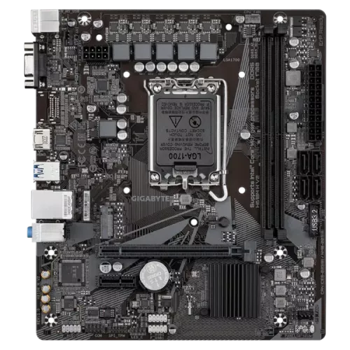 Материнская плата GIGABYTE INTEL H610 s1700 - 2xDDR5, HDMI 2.1, PCIe 4.0, mATX, идеальный выбор для вашего ПК