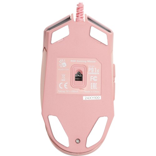 Мышь A4Tech Bloody P91s Розовая - Оптическая 8000dpi, USB, 8 кнопок (P91S PINK ACTIVATED)
