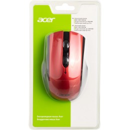 Мышь Acer OMR032 черный/красный оптическая 1600dpi беспров. USB 4but (ZL.MCEEE.009)