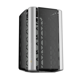 Корпус ПК без блока питания/ Case Geometric Future Model 2 The Ark, Mini-Tower, TG, no fans, 3xUSB-A 3.0, 1xUSB 3.2 Type-C, mATX, mITX Gray