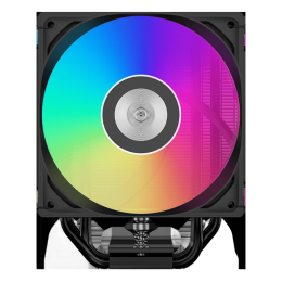 Кулер для процессора/ CPU Cooler PCCooler RT500 Digital ARGB BK (240W, 4-pin PWM, LED temp., 152mm, Al/Cu, 5x6mm, ARGB, 1x120mm, 73.32CFM, 34.9dBA, 2200RPM, S: 1851/1700/1200/115X, AM5/AM4, black)