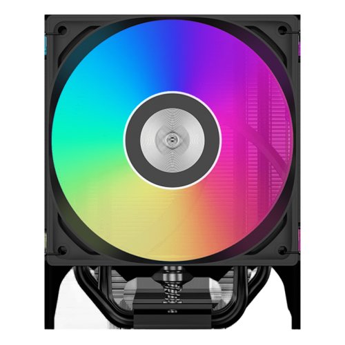 Кулер для процессора/ CPU Cooler PCCooler RT500 Digital ARGB BK (240W, 4-pin PWM, LED temp., 152mm, Al/Cu, 5x6mm, ARGB, 1x120mm, 73.32CFM, 34.9dBA, 2200RPM, S: 1851/1700/1200/115X, AM5/AM4, black) PcCooler