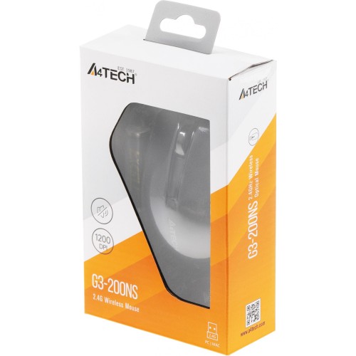 Мышь A4Tech V-Track G3-200NS: Оптическая беспроводная USB мышь 1200dpi в черном цвете