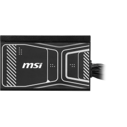 Блок питания ПК/ Power Supply MSI MAG A750GN PCIE5, 750W 80+ Gold (ATX, 3.1, PCIe 5.1, Non-modular, 1x24(20+4)pin, 2xCPU 8(4+4)pin, 2xPCIe*2 8(6+2)pin, 1x12VHPWR (450W), 4xSATA3, 2xMOLEX4pin, Active, 120x120mm, 140x150x86mm, APFC, black)