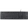 Клавиатура Оклик 550ML черная USB Slim с мультимедиа и LED подсветкой - 1.5м кабель (1061617)