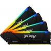 Память оперативная/ Kingston 32GB 3200MT/s DDR4 CL16 DIMM (Kit of 4) FURY Beast RGB Kingston