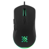 Defender Проводная игровая мышь Arga GM-049 черн,радуж,6кн,3600dpi,+ковер Defender