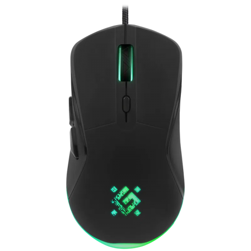Defender Проводная игровая мышь Arga GM-049 черн,радуж,6кн,3600dpi,+ковер Defender