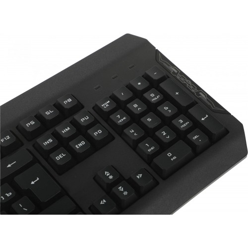 Клавиатура A4Tech Q100 USB для геймеров с LED подсветкой и кабелем 1.8м - Черная