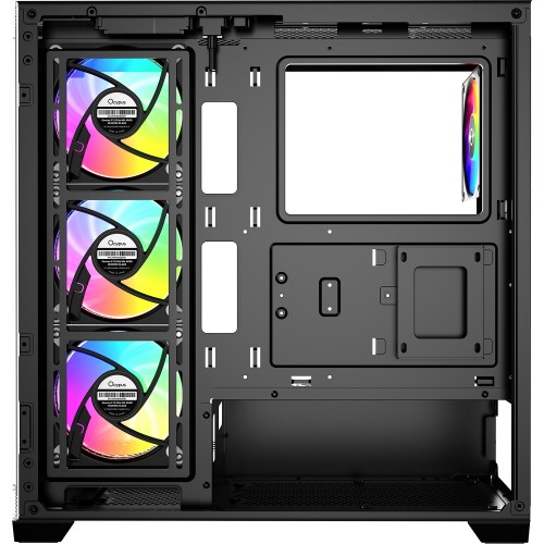 Корпус ПК Ocypus Gamma C72 BK ARGB - Midi-Tower с 4x120mm ARGB, USB 2.0/3.0, поддержка ATX/mATX/mITX