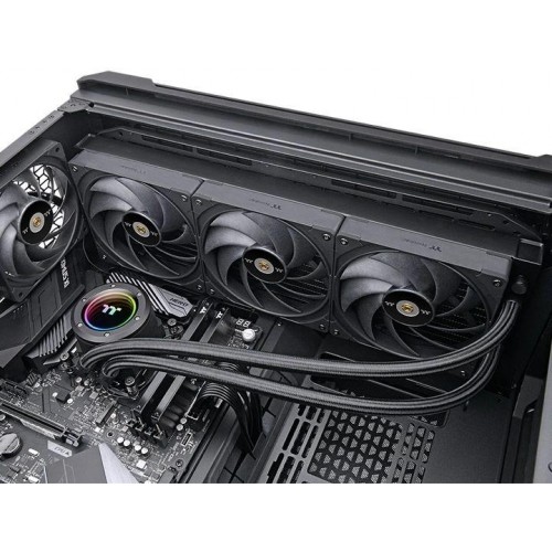 Система водяного охлаждения Thermaltake Toughliquid 360 Ex Pro ARGB Soc-AM5/AM4/1200/1700/1851 черный 4-pin 22.6dB Al+Cu Ret (CL-W400-PL12BL-A) [CL-W400-PL12BL-A]