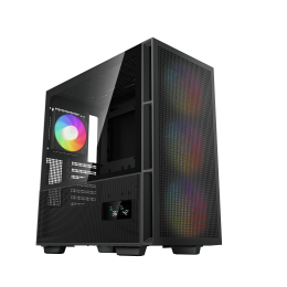 Корпус ПК без блока питания/ Case Deepcool CH560 DIGITAL, Midi-Tower, TG, 3x140mm ARGB, 1x120mm ARGB, 1xUSB-A 3.0, 1xUSB 3.2 Type-C, E-ATX, ATX, mATX, mITX Black
