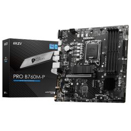 Материнская плата/ MB MSI INTEL B760 s1700, 4xDDR5(256GB), D-SUB/HDMI 2.1/DP, 1xPCIe 4.0x16, 2xPCIe 4.0, 1xLAN, 4xSATA 6Gb/s, 2xM.2, 1xUSB-C, 1xUSB 3.2, 4xUSB 2.0, 2xPS/2, mATX