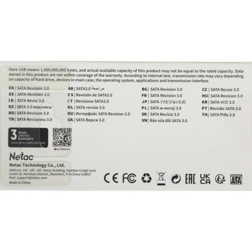 Купить твердотельный накопитель Netac SATA-III 512GB NT01N535N-512G-N8X M.2 2280 для высокой производительности системы