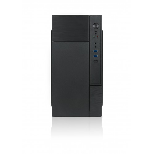 Корпус с блоком питания 450Вт./ Case Forza mATX case, black, w/PSU 450W 12cm, w/2xUSB3.0, w/pwr cord, w/o FAN Foxline