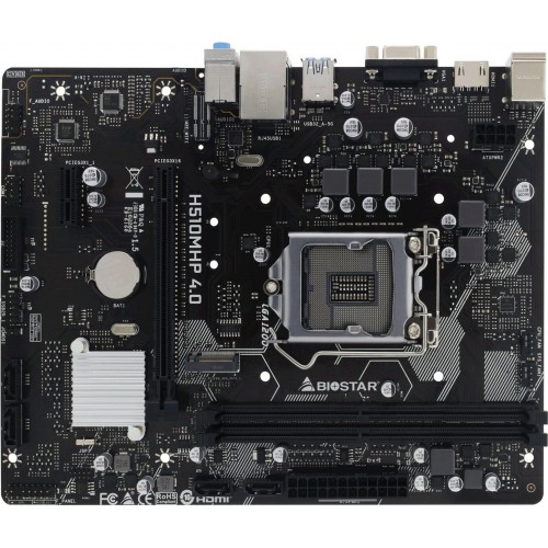 Купить материнскую плату Biostar H510MHP 4.0 для Intel Soc-1200 с поддержкой 2xDDR4 и HDMI