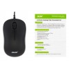 Оптическая мышь Acer OMW140 черная с разрешением 1200dpi и USB - идеальный выбор для комфортной работы