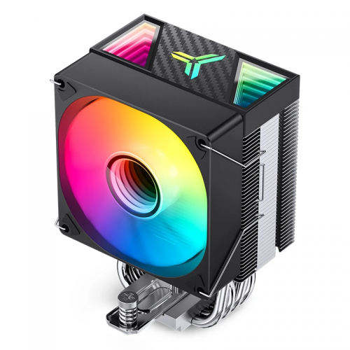 Кулер для процессора/ CPU Cooler JONSBO CR-1400 V2 ARGB (180W, 4-pin PWM, 133mm, Al/Cu, 4x6mm, ARGB, 1x92mm, 38.2CFM, 33.8dBA, 2200RPM, S: 1700/1200/115X, AM4/AM5 Black) JONSBO