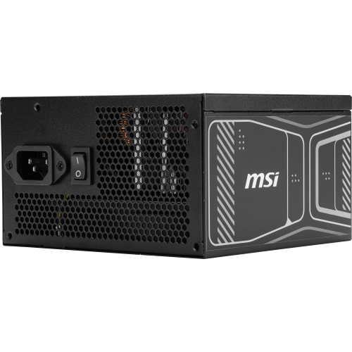Блок питания ПК/ Power Supply MSI MAG A750GN PCIE5, 750W 80+ Gold (ATX, 3.1, PCIe 5.1, Non-modular, 1x24(20+4)pin, 2xCPU 8(4+4)pin, 2xPCIe*2 8(6+2)pin, 1x12VHPWR (450W), 4xSATA3, 2xMOLEX4pin, Active, 120x120mm, 140x150x86mm, APFC, black) MSI