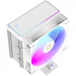 Кулер для процессора/ CPU Cooler Ocypus Gamma A40 WH ARGB (200W, 4-pin PWM, 133mm, Al/Cu, 4x6mm, ARGB, 1x100mm, 41CFM, 29.5dBA, 2400RPM, S: 1851/1700/1200/115X, AM5/AM4, white)