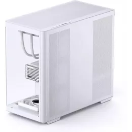 Корпус без блока питания/ Case JONSBO D300, Mini-Tower, TG, no fan, 2xUSB-A 3.2 + 1xUSB-C 3.2, mATX, mITX White