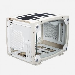 Корпус без блока питания/ Case InWin Explorer, Mini-Tower, TG, 3x120mm ARGB, 2xUSB-A 3.0 + 1xUSB-C 3.2, mITX Bone White