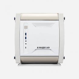 Корпус без блока питания/ Case InWin Explorer, Mini-Tower, TG, 3x120mm ARGB, 2xUSB-A 3.0 + 1xUSB-C 3.2, mITX Bone White