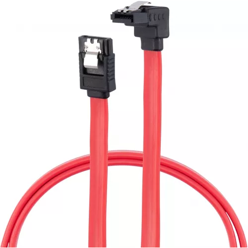 Кабель Buro ver3.0 SATA SATA угловой 0.5м (BU-SATA-SATA-ANG-LOCK) красный