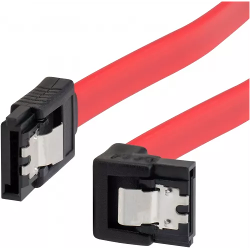Кабель Buro ver3.0 SATA SATA угловой 0.5м (BU-SATA-SATA-ANG-LOCK) красный