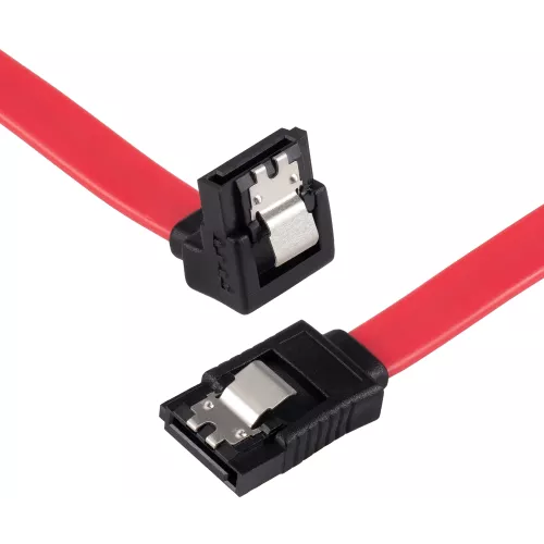 Кабель Buro ver3.0 SATA SATA угловой 0.5м (BU-SATA-SATA-ANG-LOCK) красный
