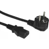 Кабель KingPrice KP-PC-Euro-C13-1.5m Евровилка угловой IEC C13 1.5м черный